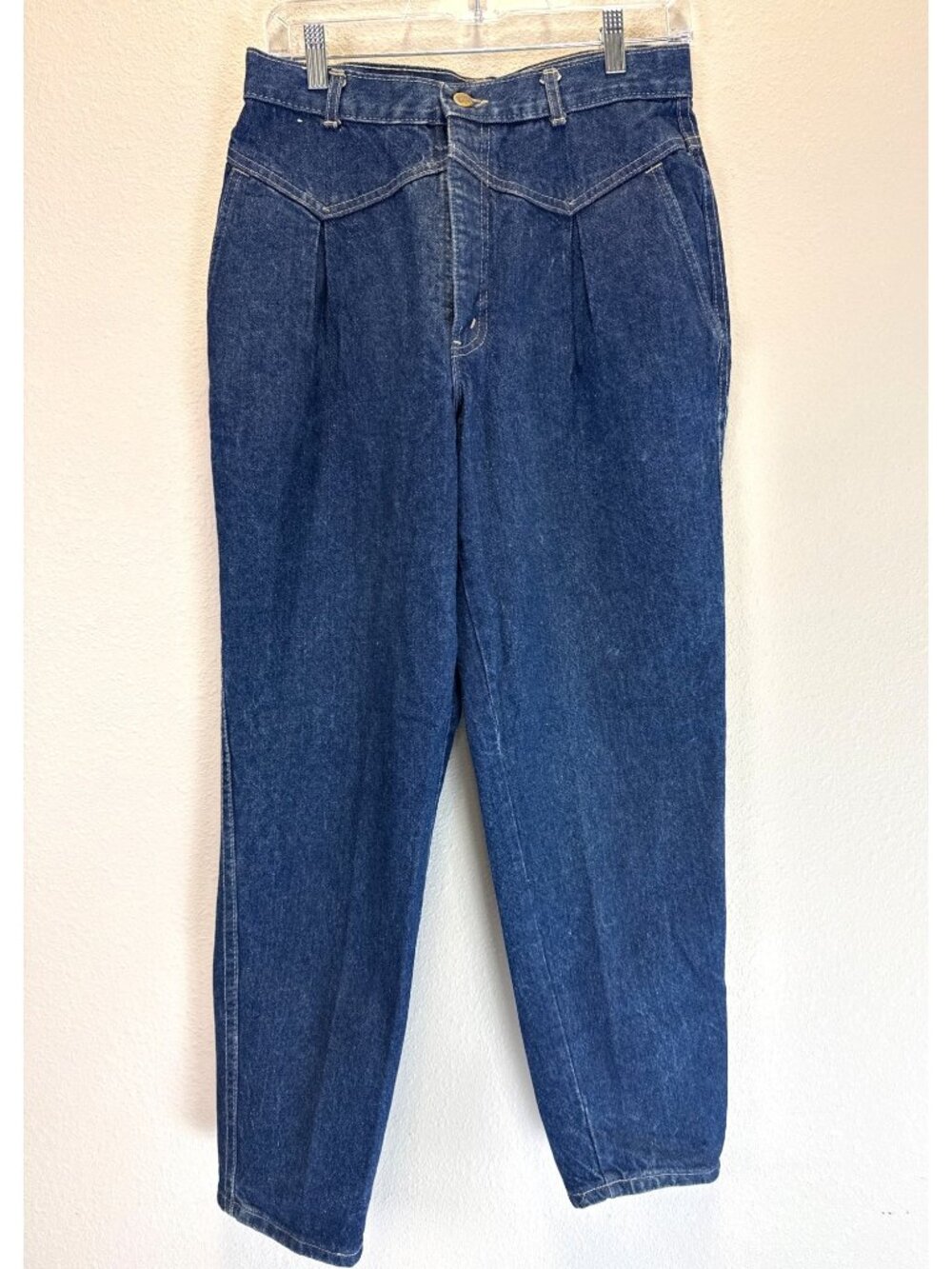 Vintage Chic  Sunset Blues Blue Greens Size 14 Short 80's Cowgirl Boho Made USA